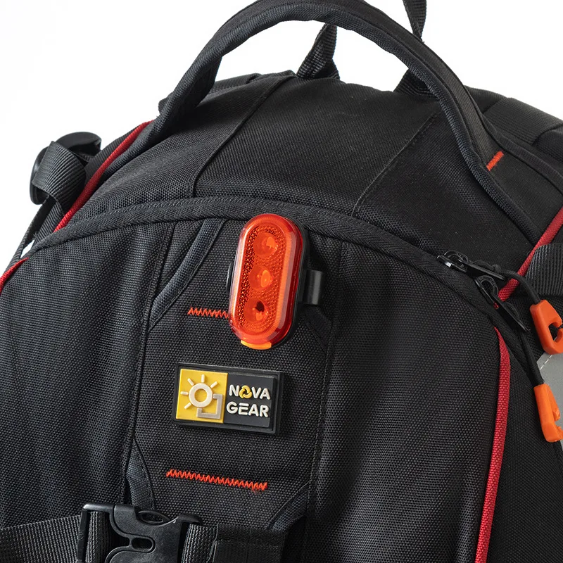 Outdoor Bicycle Riding Colorful Lights USB Bicycle Tail Light 3LED Safety Warning Light Multifunctional Backpack Light