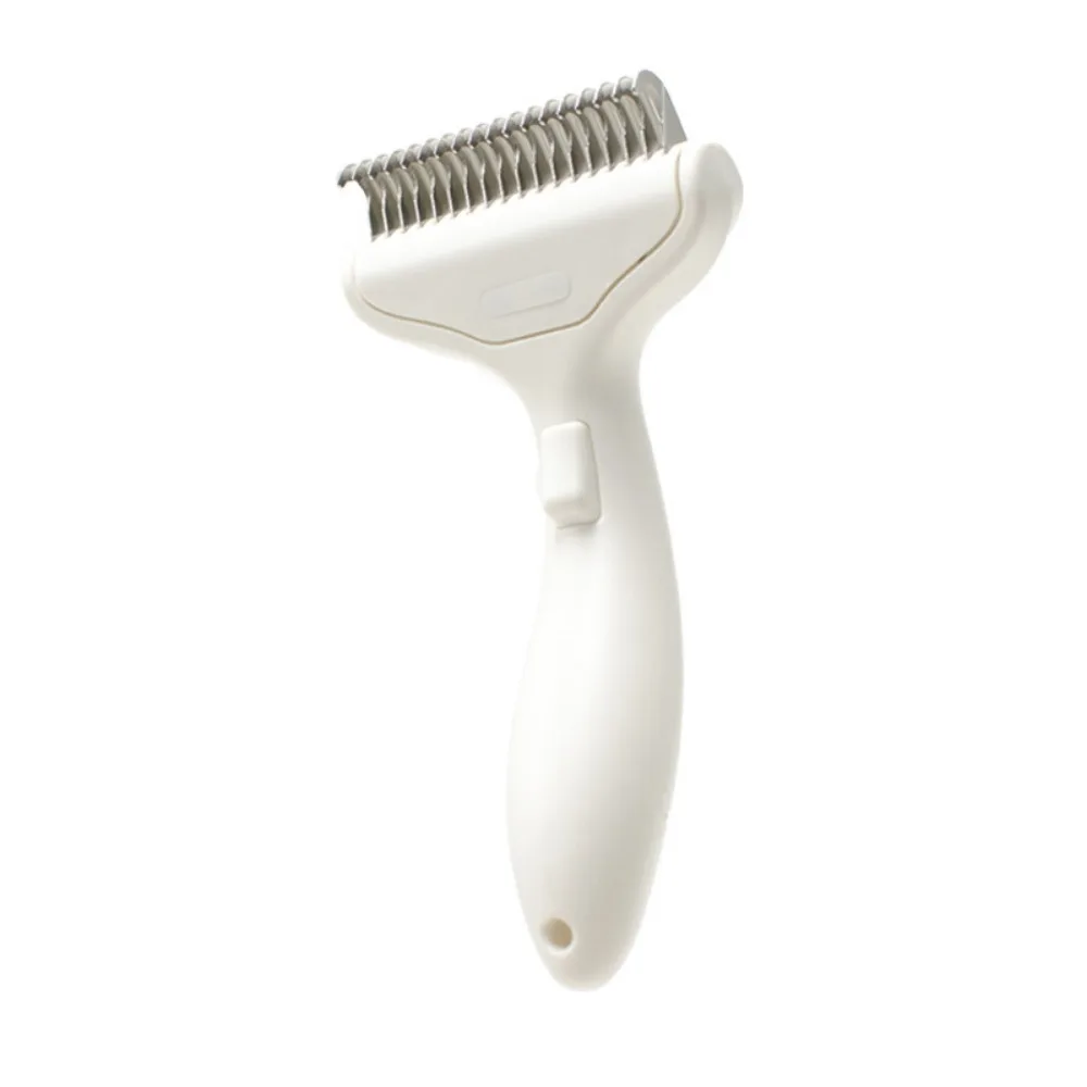 

Curved Design Pet Dematting Comb Widened Cutters Skin Friendly Cat Undercoat Remover Tilt Angle Floating Hair Cleaner