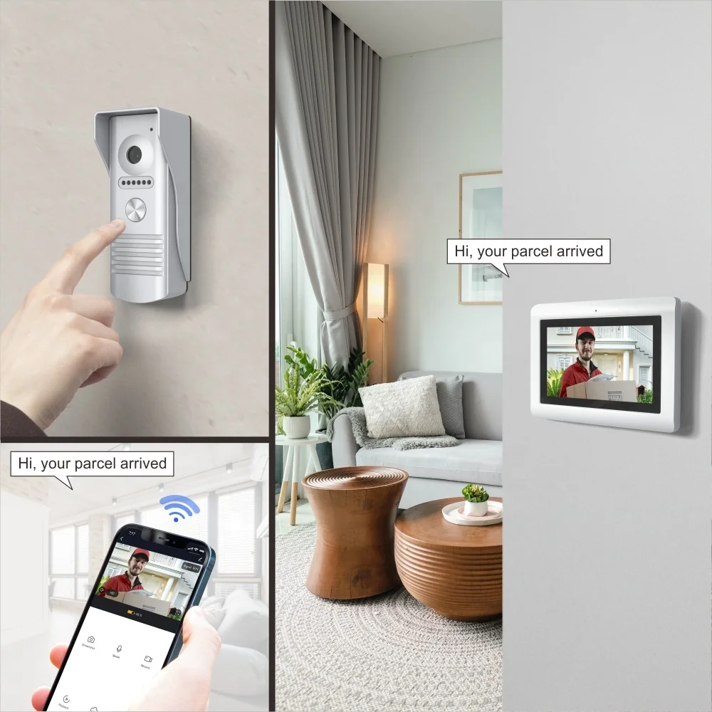 1080p Doorbell camera wifi wireless ring doorbell wireless long range wireless intercom door phone monitor