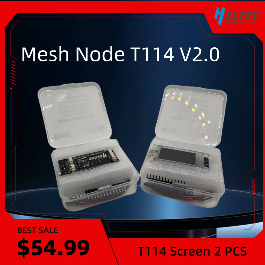 

Упаковка из 2 шт., сетчатый узел Heltec LoRa T114 V2, месталастичный трекер Nordic nRF52840 SX1262, 863-928M, приборная панель Arduino, низкая мощность, BLE WiFi