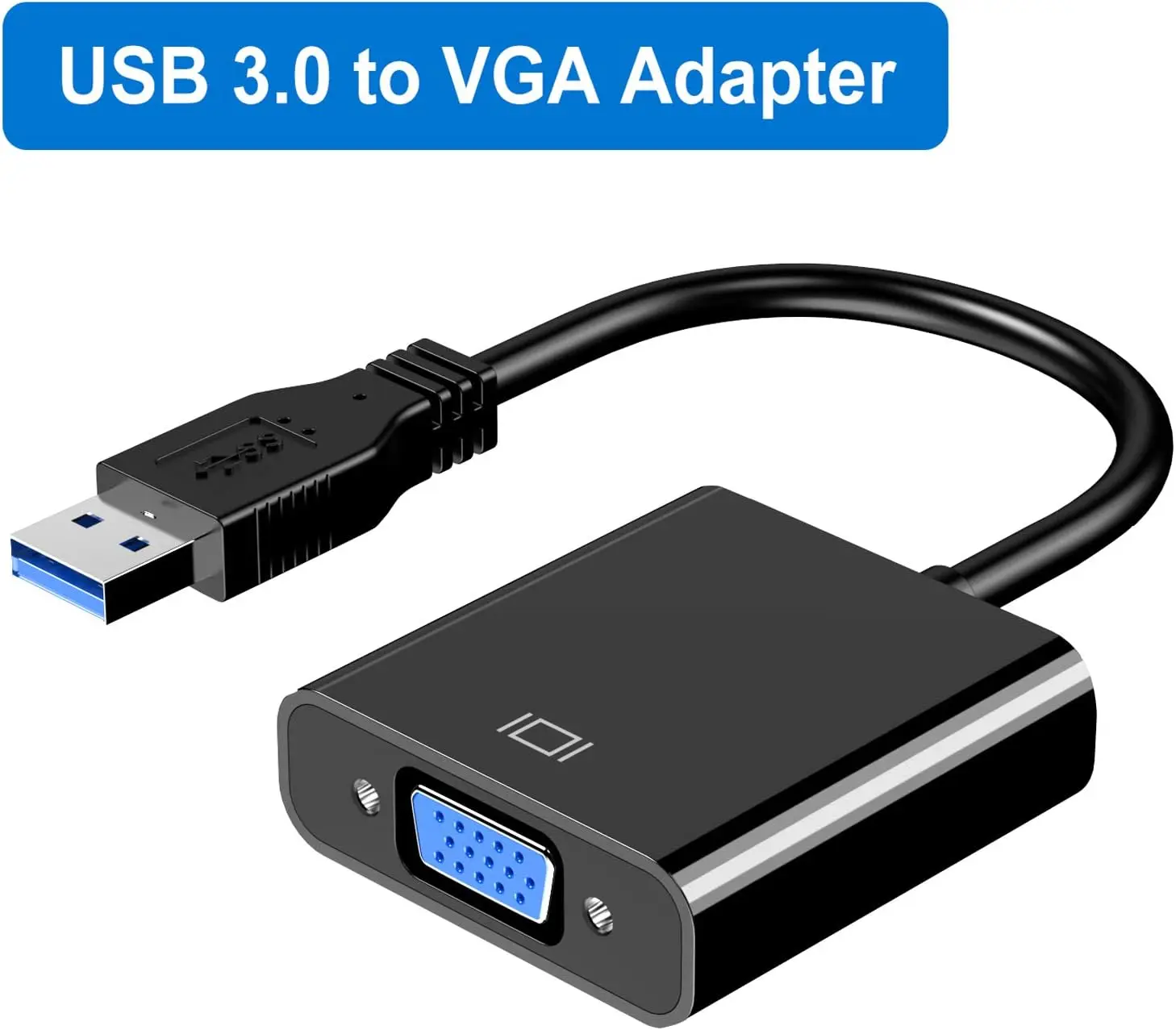 

USB 3.0 To VGA Adapter Multi-Display 1080P Video Converter for Windows7/8/8.1/10 Desktop Laptop PC Monitor Projector