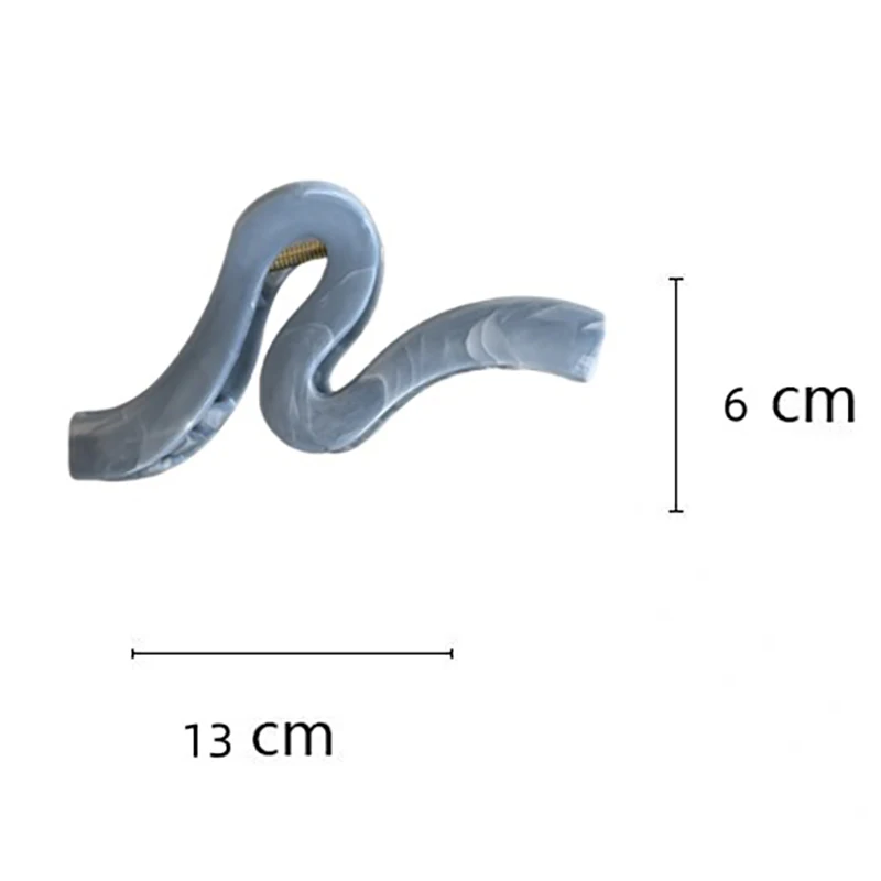 النساء الحبر الملمس تصميم كبار مزاجه البلاستيك مخلب شعر السيدات دبابيس الشعر أغطية الرأس المشابك الفتيات اكسسوارات للشعر Hairgrip #2