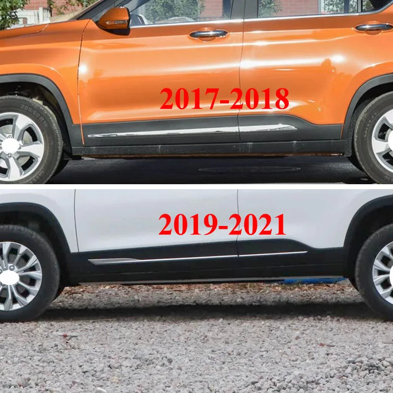 Kamshing باب الحرس الباب حماية لوحة الكسوة لشروليه الأخدود Baojun 510 2017-2021 لوحة حماية الباب والتقليم #2