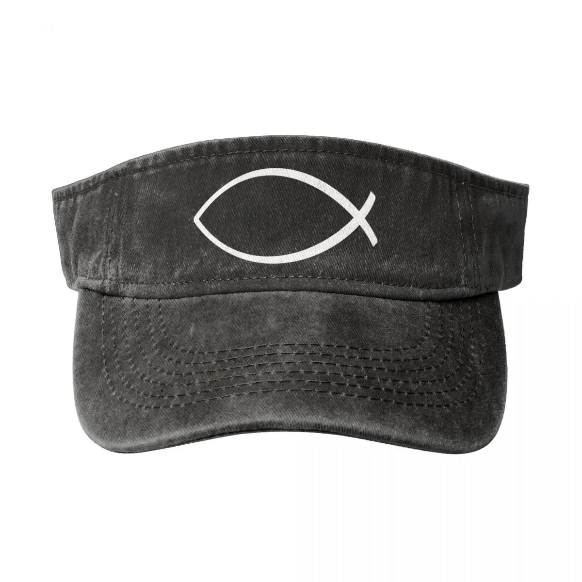 

Jesus Fish Empty Top Baseball Sun Cap Summer Adjustable Baseball Cap