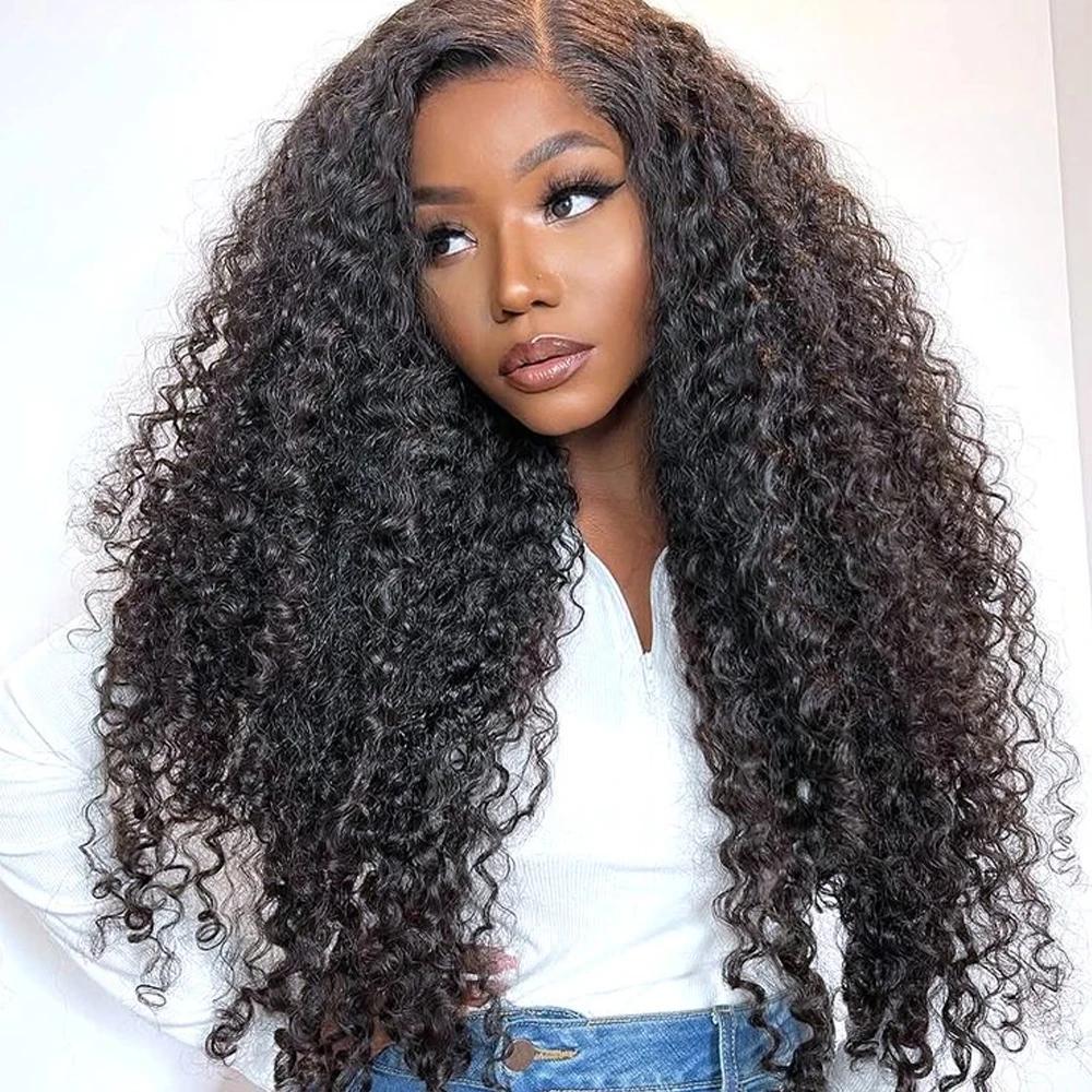 

Kinky Curly Human Hair Wigs 13x6 Lace Frontal Wig Human Hair Transparent Lace Frontal Wigs For Women Brazilian Hair