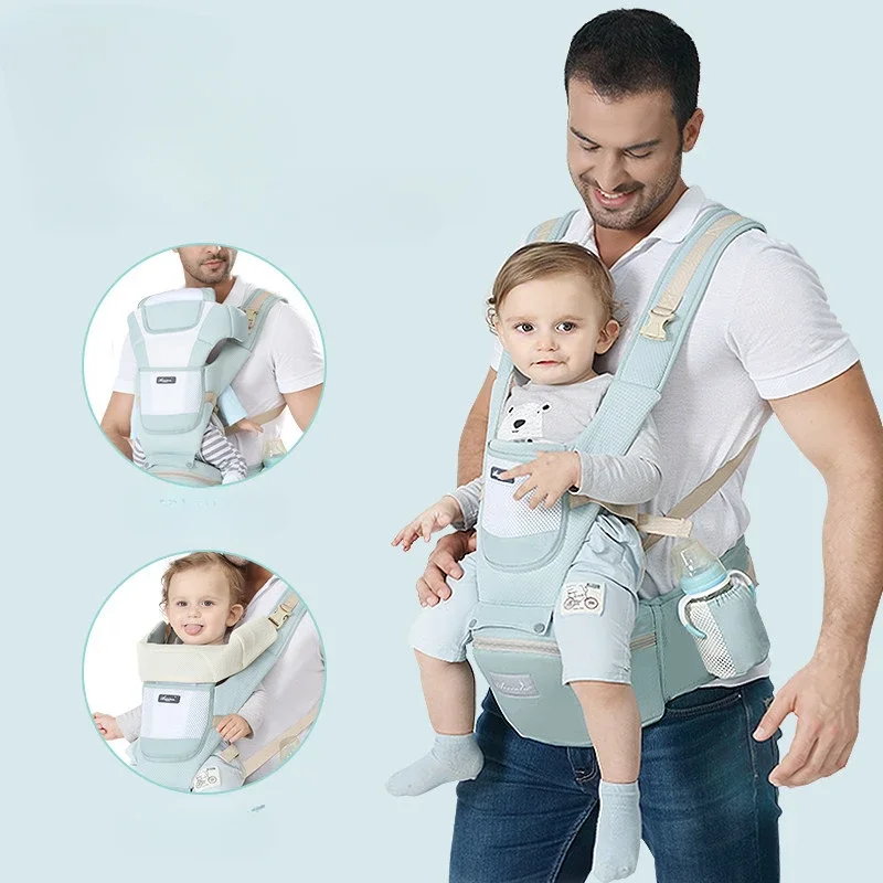 Backpack Shoulder Swaddle Sling Wrap Infant 0 To 36 Months Carrier Stool Baby Hipseat Ergonomic Newborn Baby Carrier Waist Stool