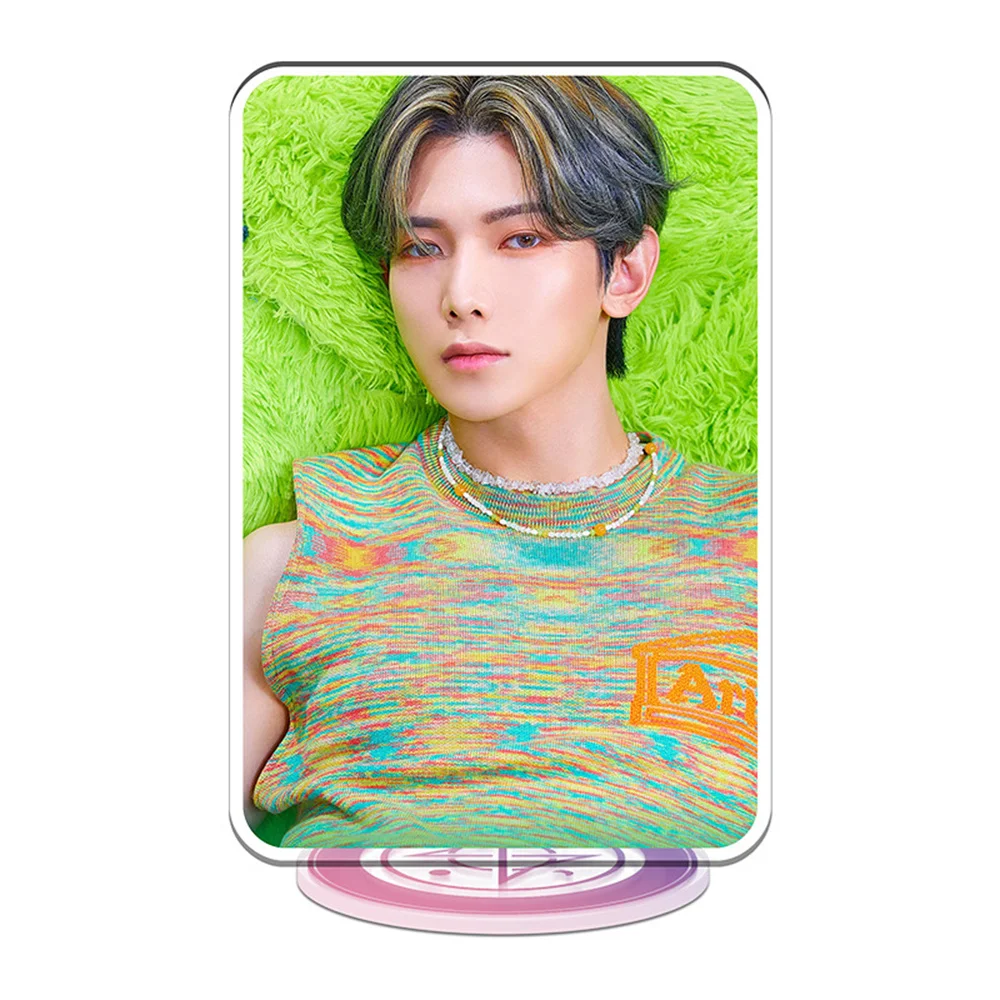 Kpop ATEEZ  Standing Sign Coloful Photo Figures Stand Desktop Decorative Hongjoong San JongHoYEOSANG Yunho Standing Desktop Gift