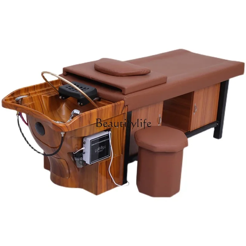

LD6Barber Shop Water Circulation Head Therapy Bed Beauty Salon Massage Thai Ear Cleaning Bed