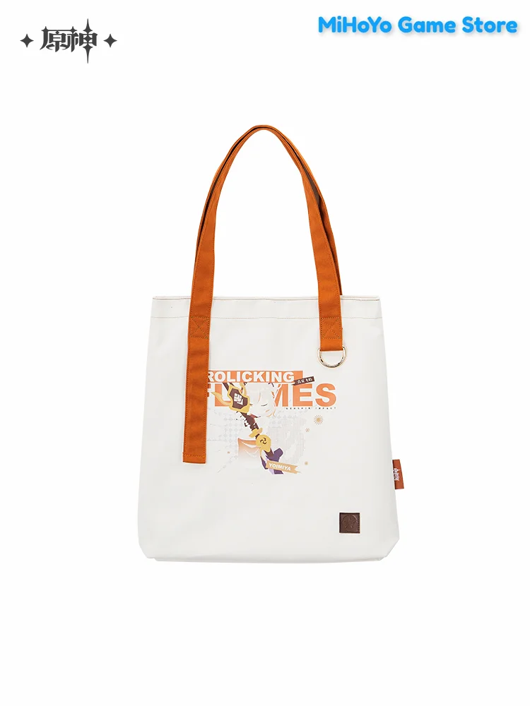 Yoimiya Canvas Bag MiHoYo Original Official Genshin Impact Handbag Quadratic Cosplay Yoimiya Theme Impression Series Accessorie