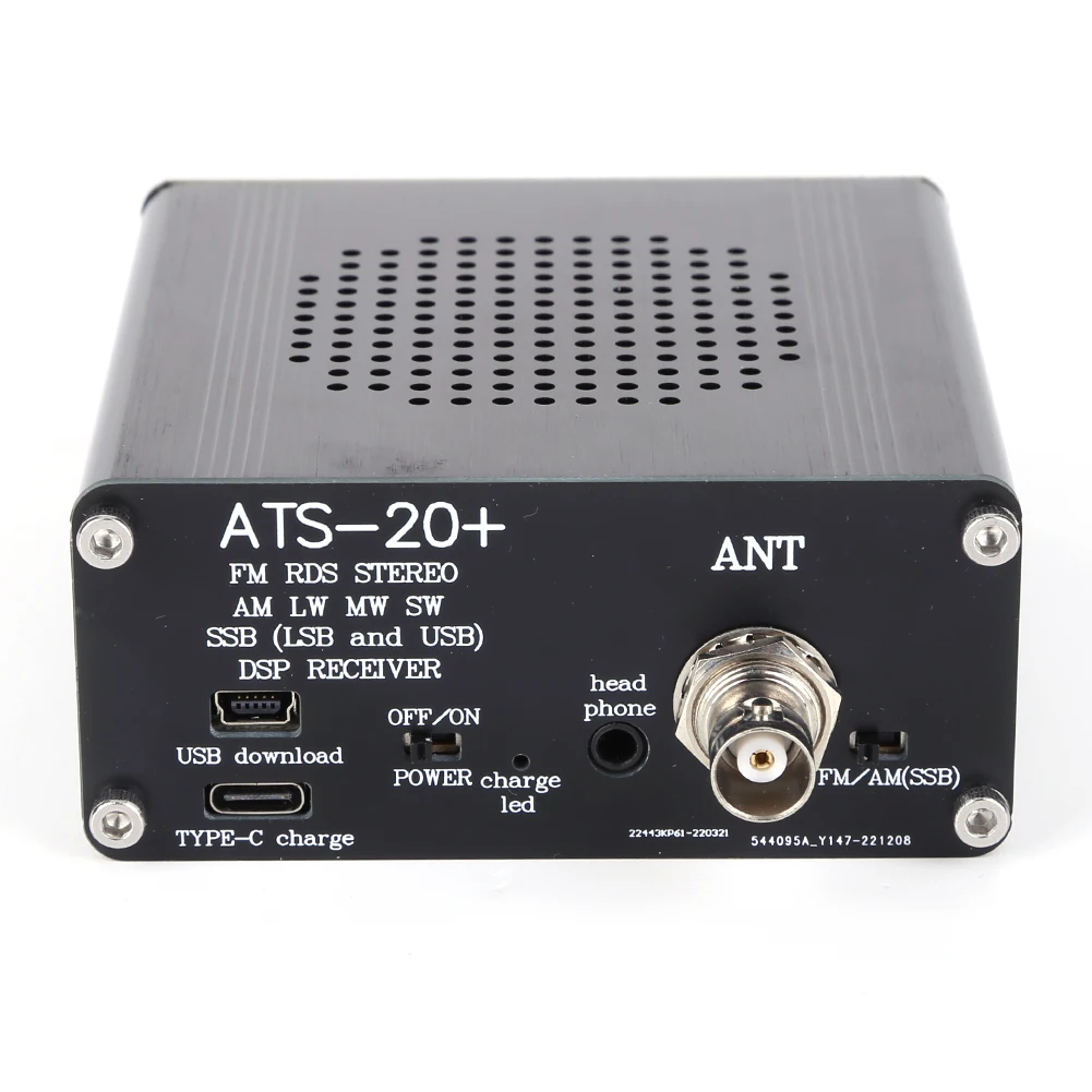 ATS-20 +Si4732 เครื่องรับวิทยุทุกย่านความถี่แบตเตอรี่ในตัวแบบพกพาเครื่องบันทึกวิทยุ 0.96 นิ้วหน้าจอ OLED พร้อมเสาอากาศ