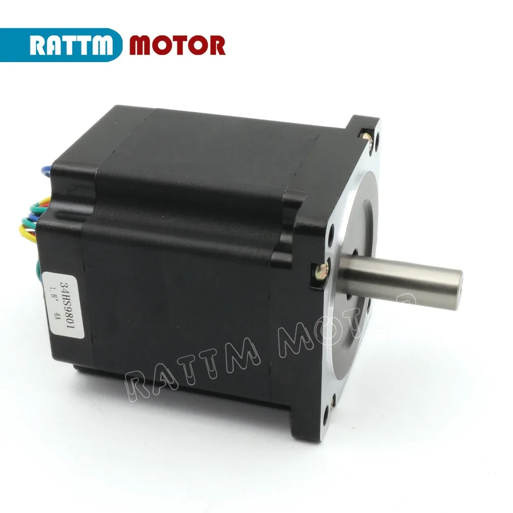 NEMA34 ステッピングモーター 98 ミリメートル 34HS9801/116 ミリメートル 34HS4802 34HS4802B/154 ミリメートル 34HS5802B シングル/デュアルシャフト CNC ルータマシン