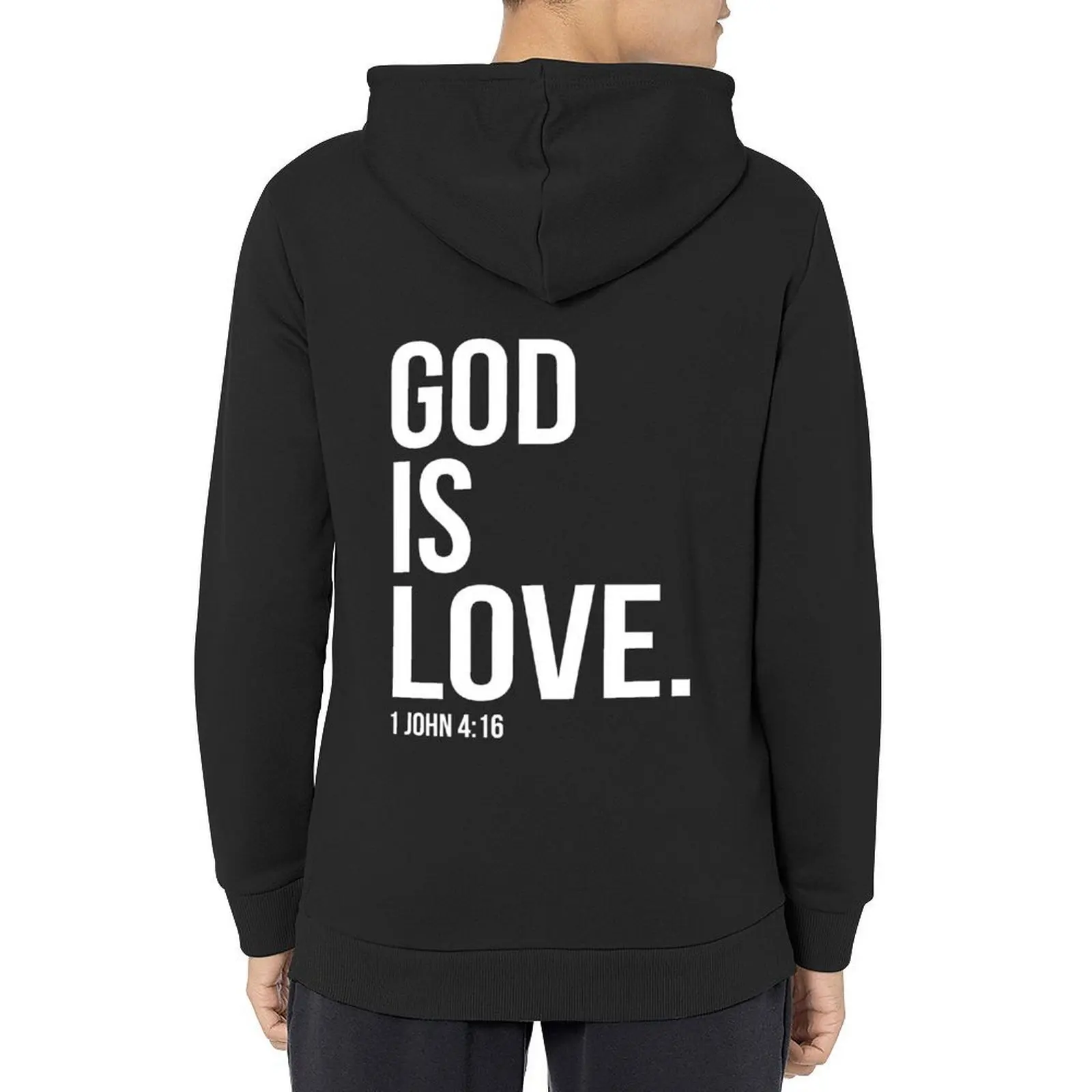 

God Is Love Bible Scripture Verse Christian Gift Hoodie hooded shirt anime clothes autumn men's hoodies