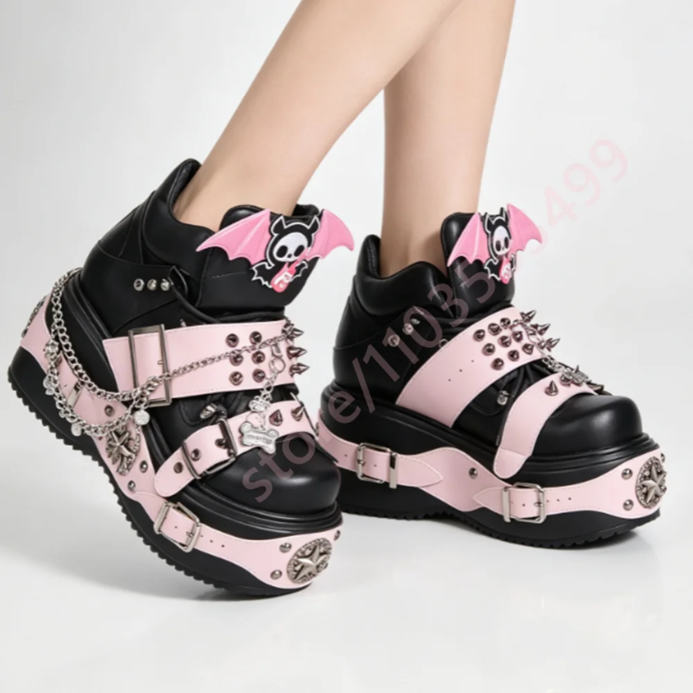 Zwarte Pink Contrast Platform  - Anklet Foot Chain recensie en prijs