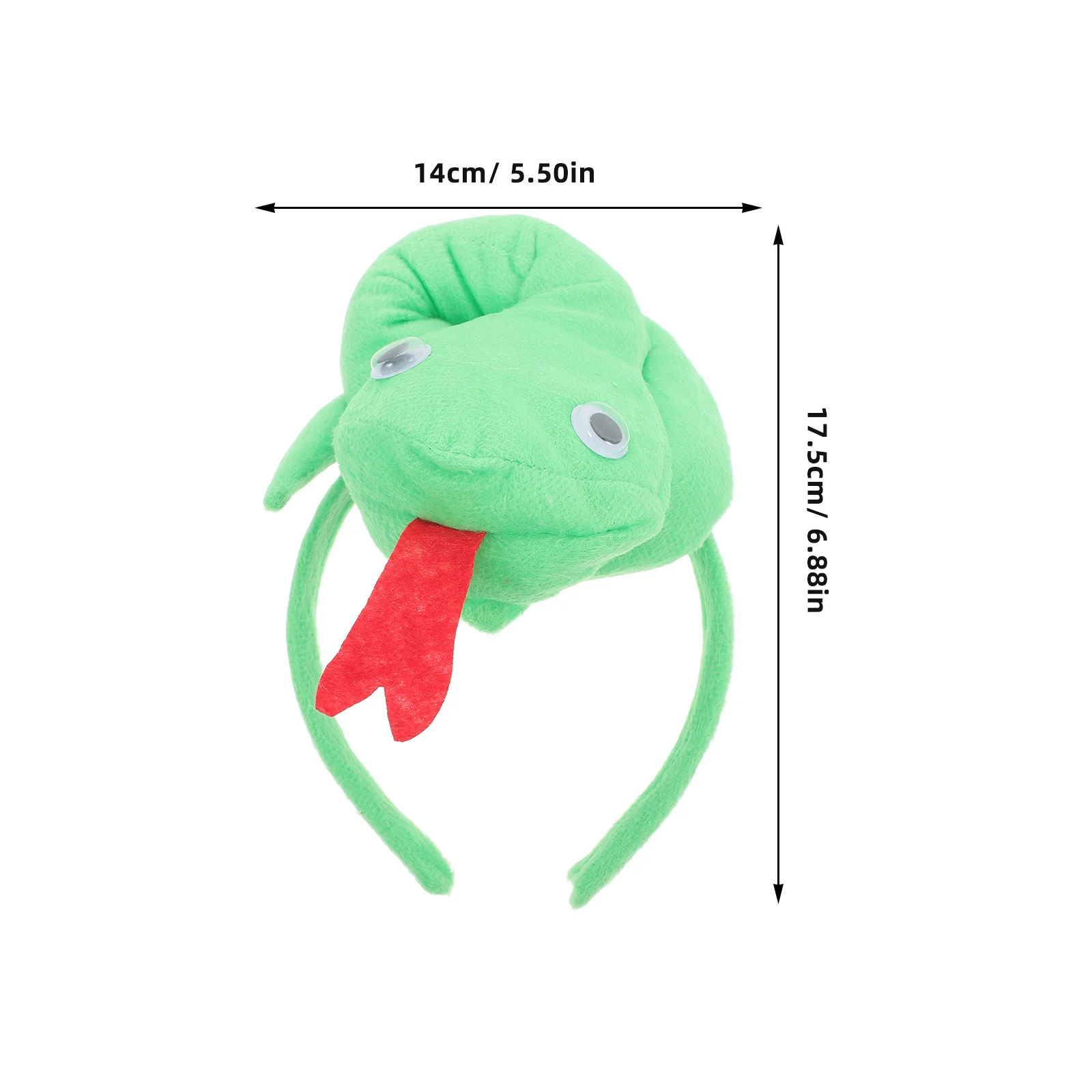 Adults Kids Plush Green Snake Hairband Animal Birthday Party Cosplay Costume Christmas Decoration for Women Snake Year Hairband