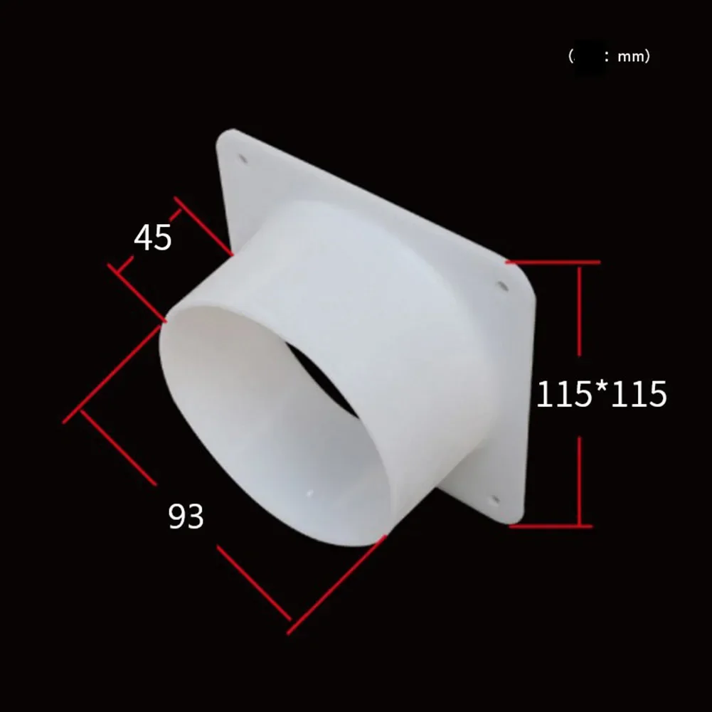 ABS Mobile Air Conditioner Exhaust Pipe Joint Flange Interface Transition Connection 4 Inch Thickened Connector