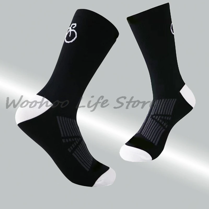 

3Pairs Professional Cycling Socks Sweat-Absorbing Breathable High-Quality Road Bicycle Socks for Outdoor Racing