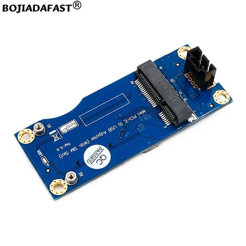 USB 2.0 9Pin Header to Mini PCIe PCI-E MPCIe Wireless Adapter 1 SIM Card Slot For 4G 3G LTE WWAN GSM Modem Module