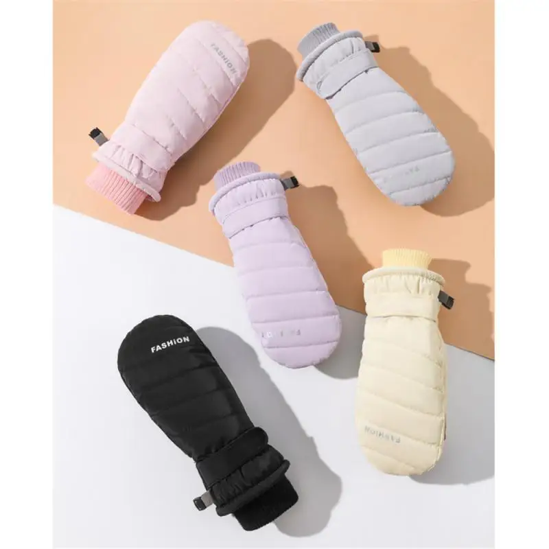 Winter Gloves Comfortable Cute Design Cartoon Funny Thick And Warm Soft And Comfortable Winter Essentials Mittens Solid Gloves