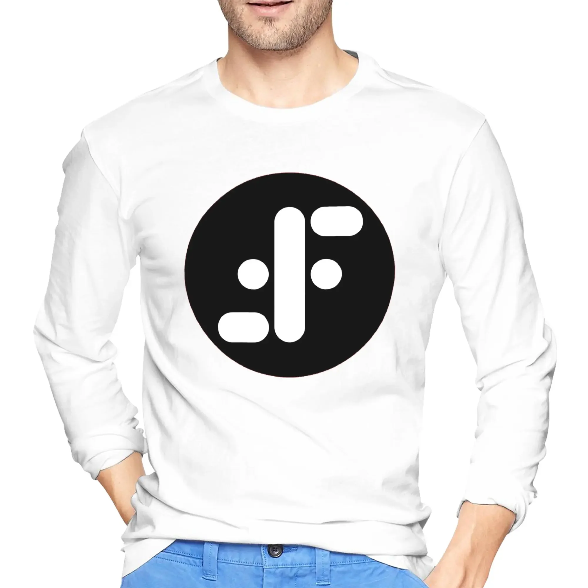 

V The Visitors Insignia Men's Long Sleeved T-shirt Fashion Round Neck T shirts Spring and Autumn Men tops