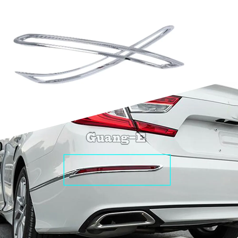 

Для Honda Accord 10 2018 2019 2020 2021 2022 2023 Брови ABS Хромированная накладка Задняя задняя противотуманная фара Запчасти рамы лампы 2 шт.