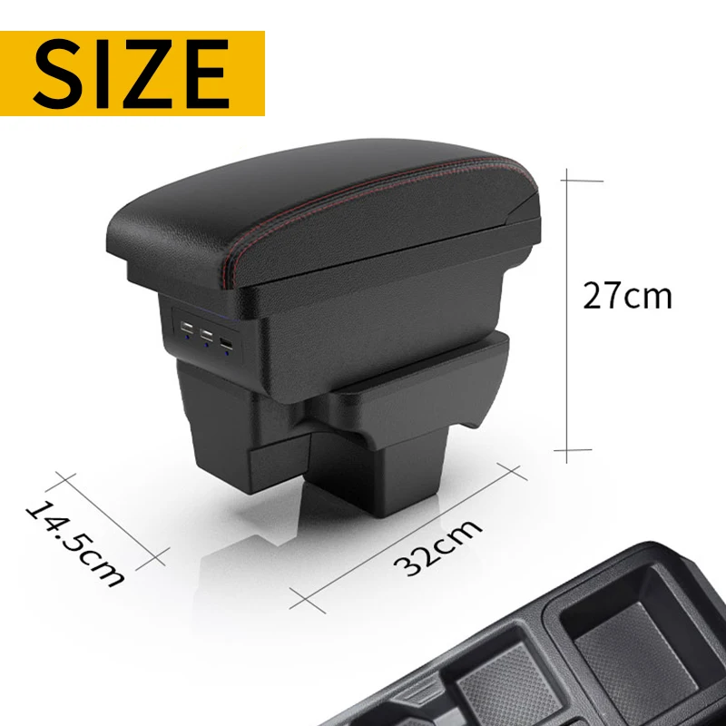 For Volkswagen Polo Armrest box For VW Polo Car Armrest Dedicated Retrofit 2020-2024 Storage Box Retrofit parts Car Accessories