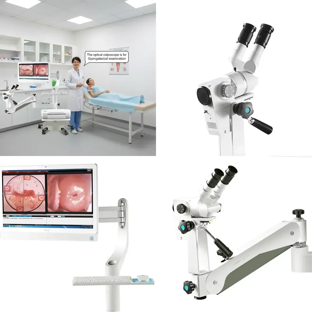Medical Trolley Binocular KN-2200BII Gynecological Examination Optical for Vaginal and Cervix