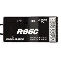 RadioMaster R86C V2 6ch SFHSS Compatible PWM Sbus Receiver For PWM Radio