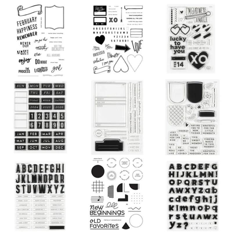Nuevo sello transparente en inglés para álbum de recortes DIY/fabricación de tarjetas A7236