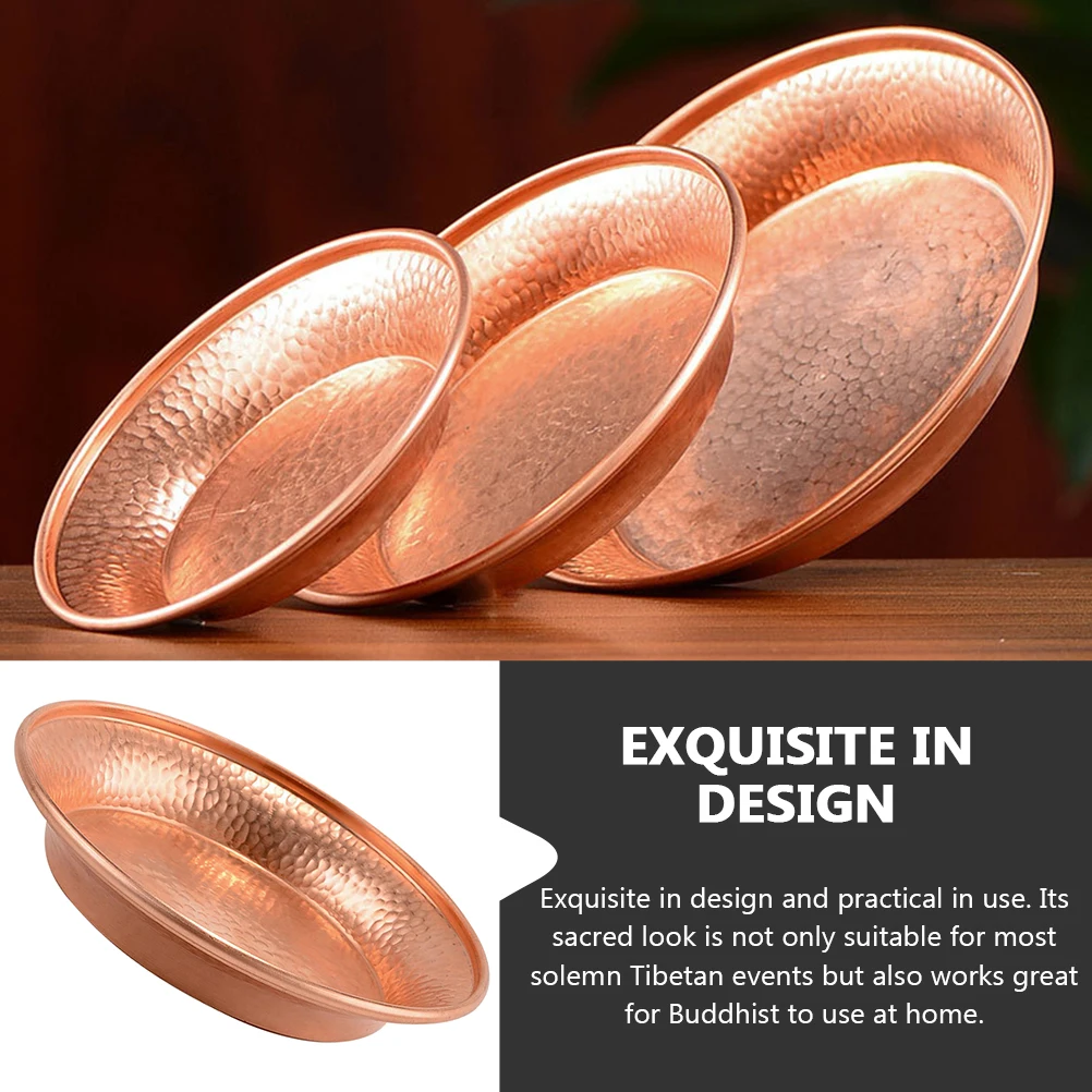وعاء عبادة بوذي مصنوع بشكل جيد على الطراز التبتي النحاسي للاستخدام في التأمل والطقوس مستلزمات التأمل البوذي #6
