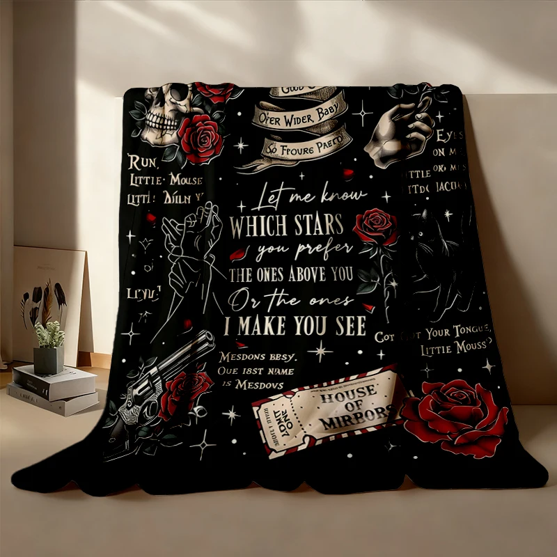 Run Little Mouse Cozy Blanket, Haunting Adeline Warm Blanket, Dark Romance Book Merch, Spicy Book Soft, Smut Reader Gift