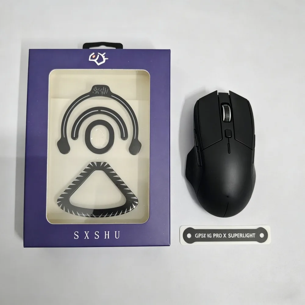 Mouse Foot Sticker Suitable for Logitech GPW G PRO X SUPERLIGHT Pure Lightweight Black Glass Mouse Foot Sticker