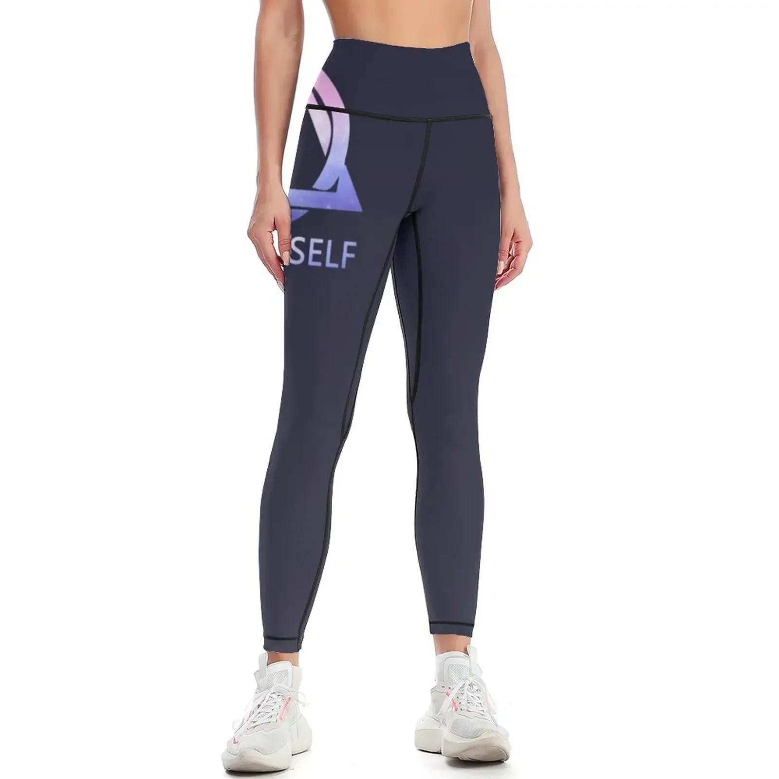 

Theta-Delta Therian Symbol Therianthropy GALAXY "I AM MYSELF" Leggings harem pants gym womans Women's high waist Womens Leggings