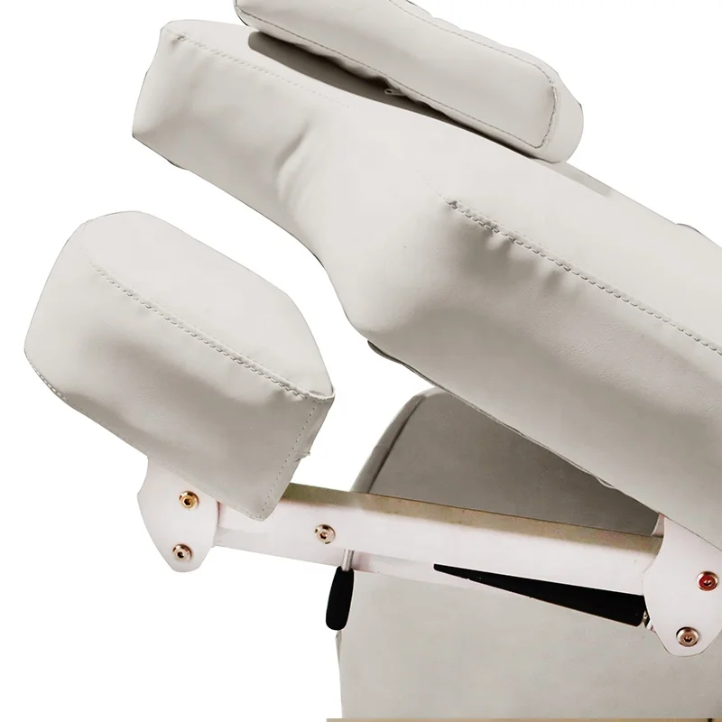 التدفئة الكهربائية سبا صالون العلاج الجمال السرير 2 موتور خزانة خشبية طاولة التدليك الطبية سرير تدليك كهربائي #4