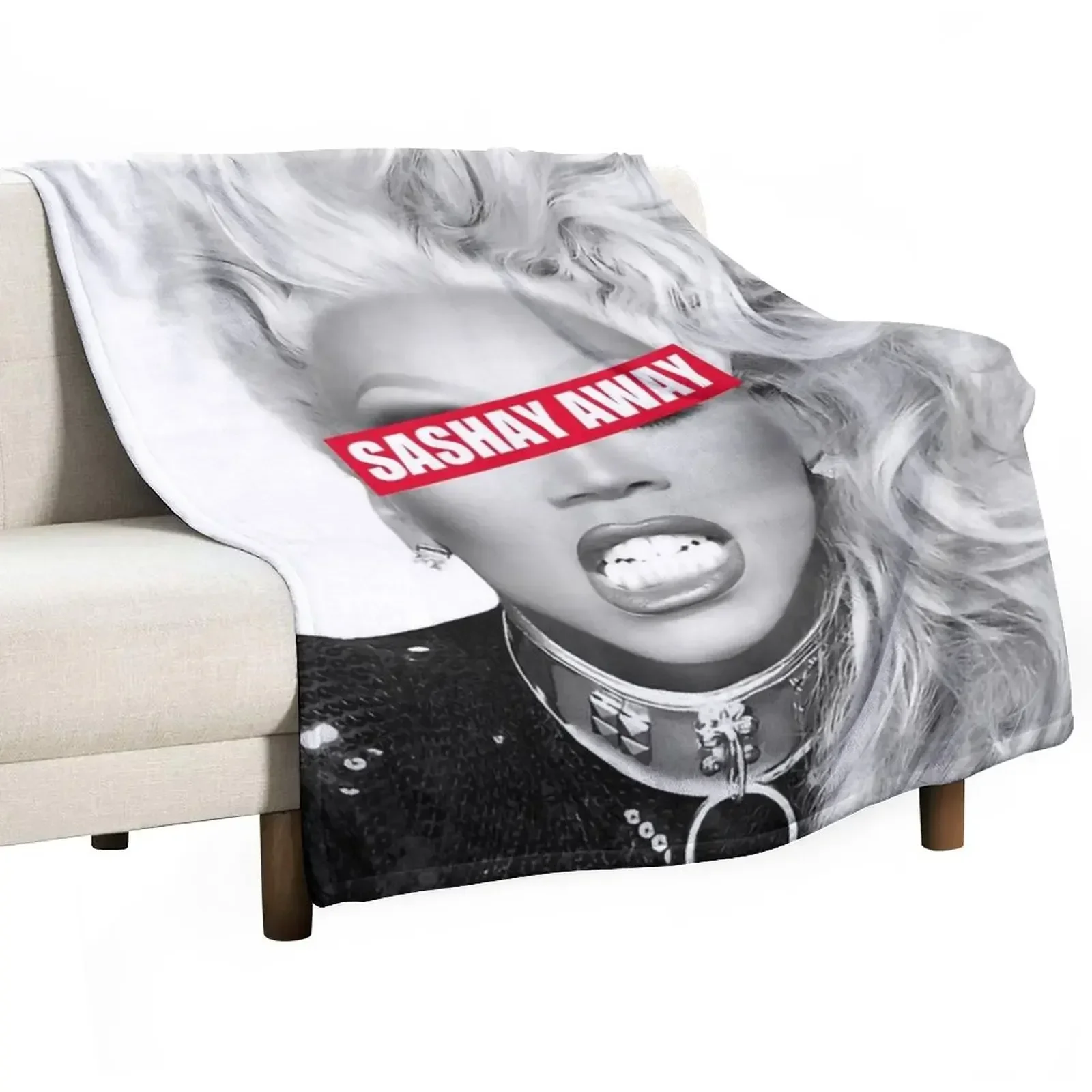 RuPaul Sashay Away Throw Blanket warm winter Decorative Sofa Hair Furry Blankets