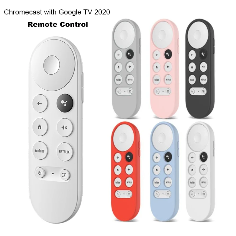 

New Bluetooth Voice Remote Control With Cover Case For 2020 Google Chromecast With Google TV G9N9N