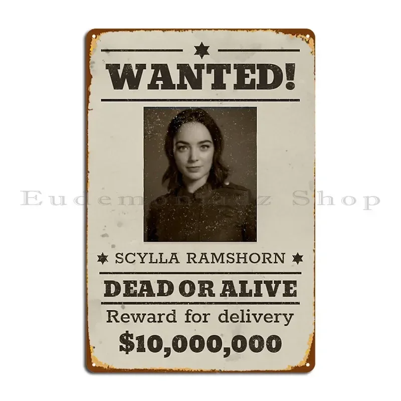 Scylla Ramshorn Motherland Fort Salem Metal Sign Club Kitchen Living Room Printed Wall Mural Tin Sign Poster