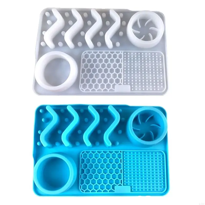 

R3MC Slow Feeding Mat for Dogs and Cats Dog Lick Pad Anxiety Relief- Large Feeding Mat with Suction Slow Feeder