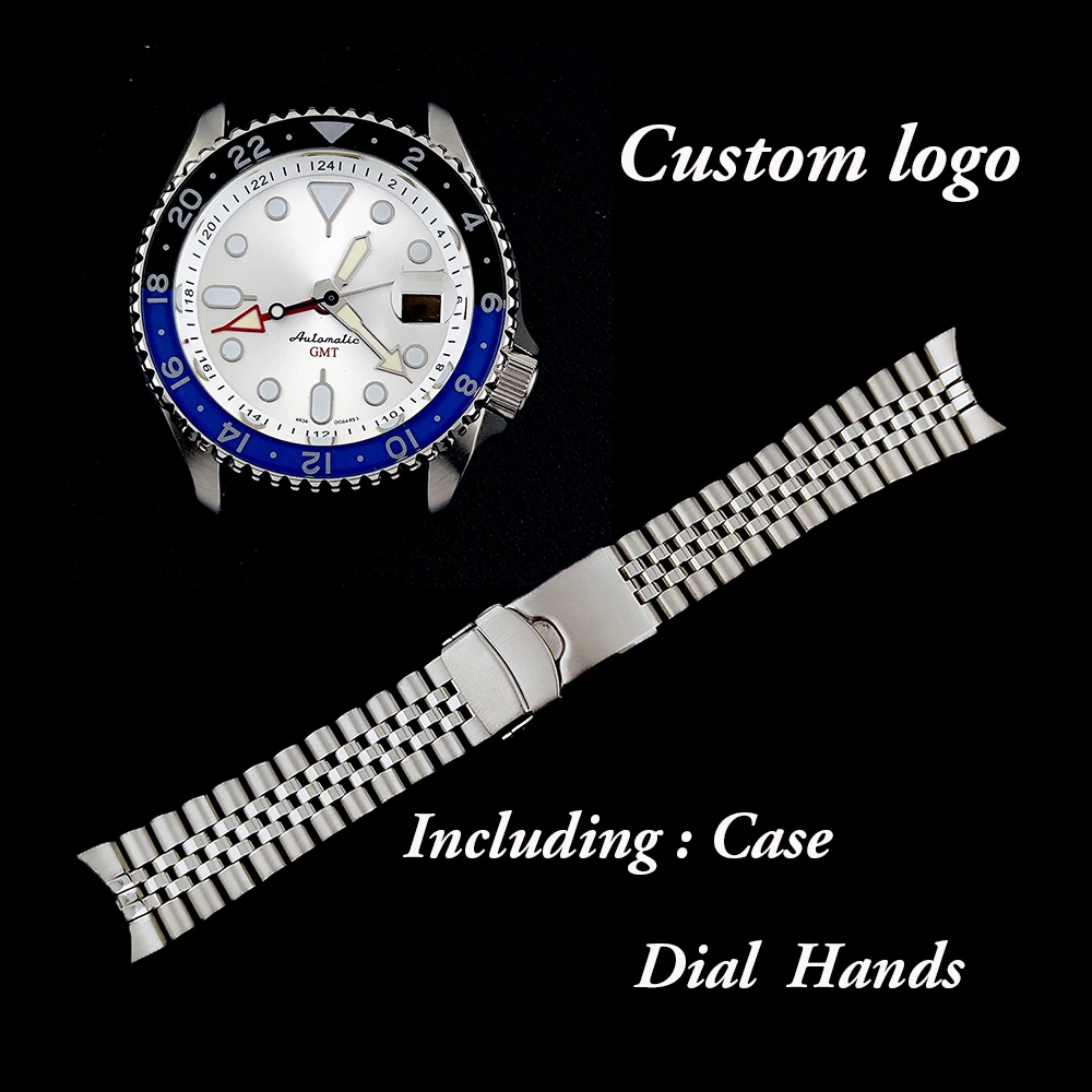 

Корпус NH34/NH35, корпус SKX007, мужские часы с индивидуальным логотипом, корпус из нержавеющей стали, подходит для механизма NH34/NH35 3.8H, аксессуары для часов.