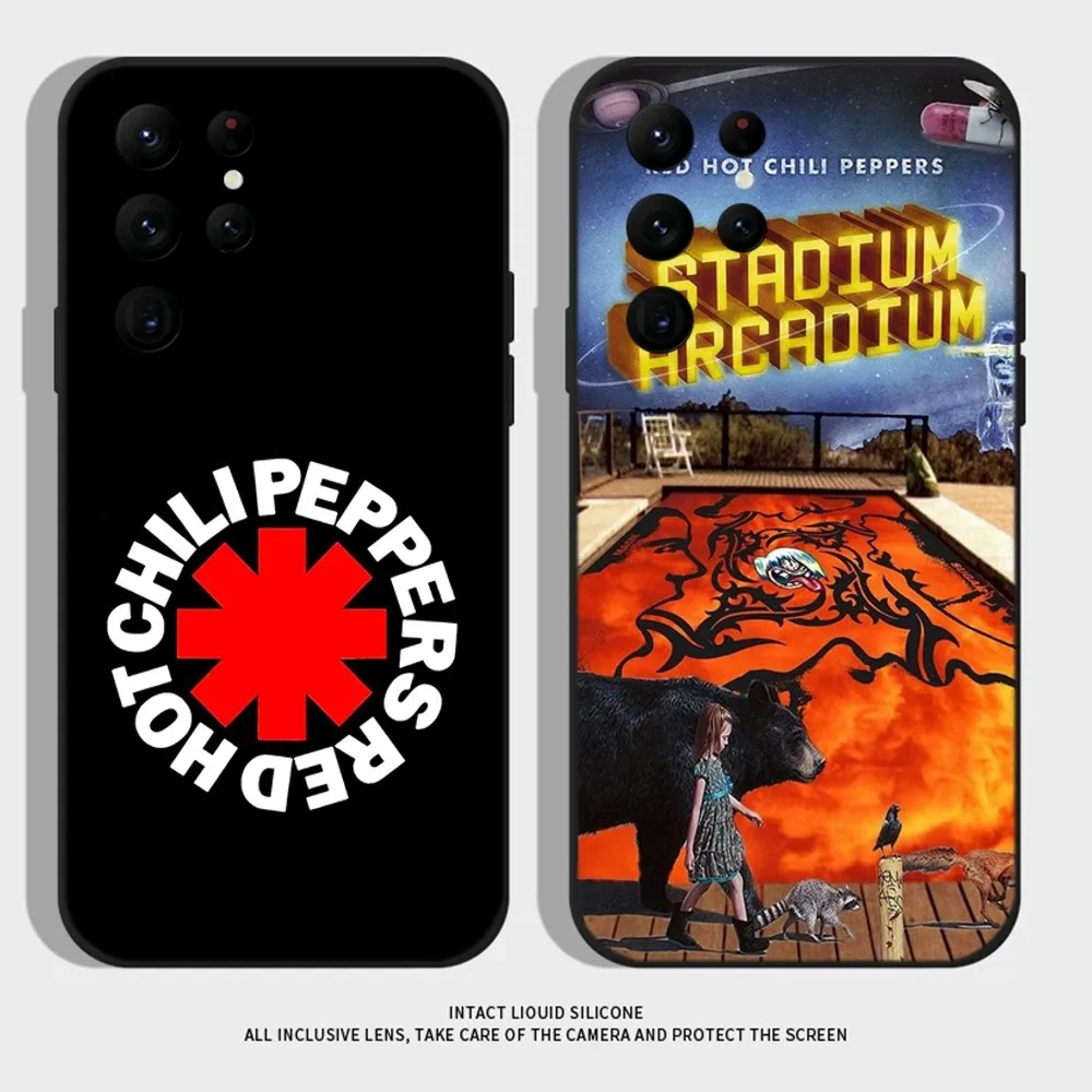 R-Red Hot Chili P-PeppersS RHCP Phone Case For Samsung S24,S22 Ultra,S20,S30 plus,S22 plus,S23,S30 ultra 5G Silicone Cover