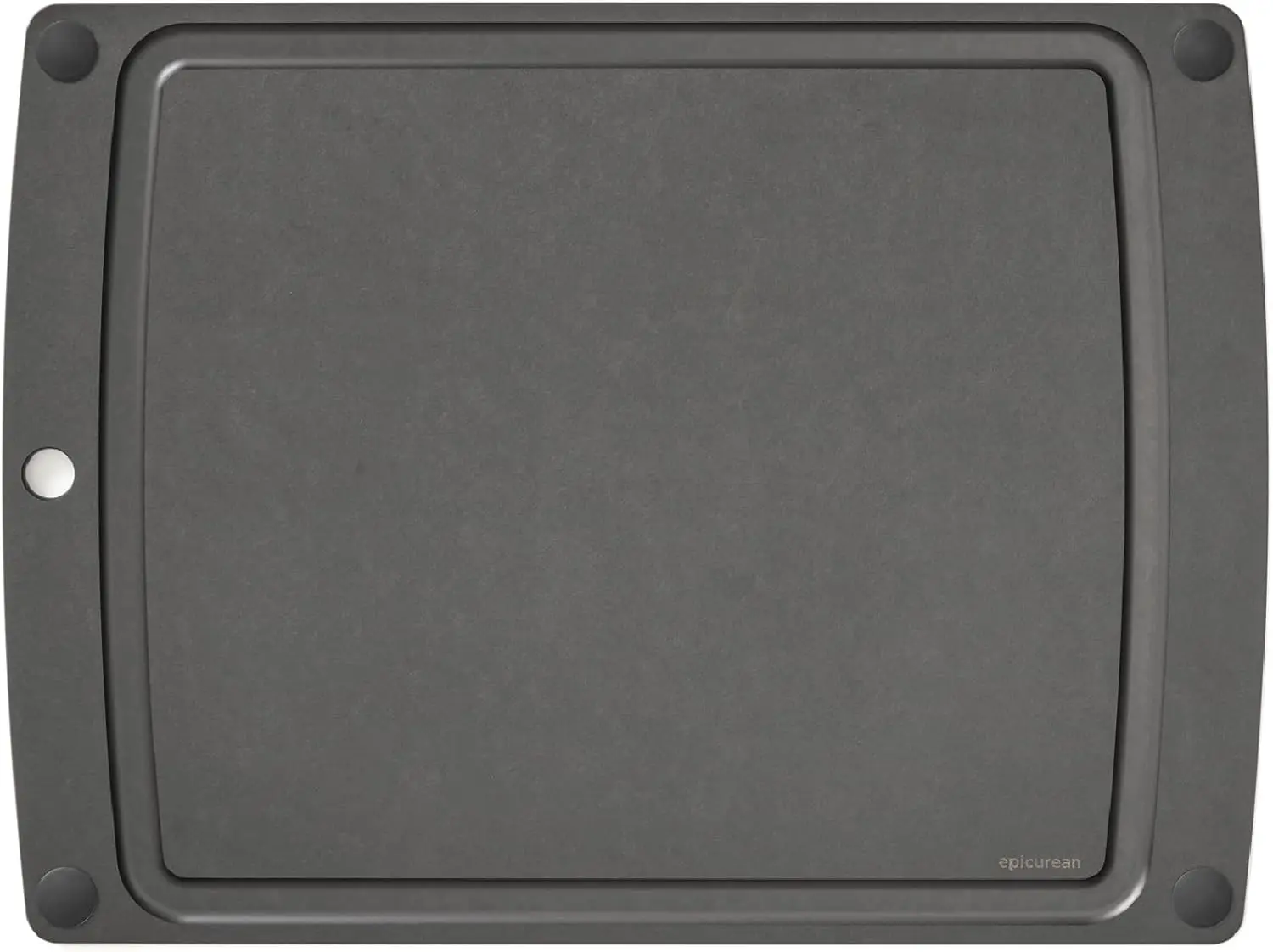 

505-201502003 All-In- All-In-One Cutting Board with Non-Slip Feet, 19.5" x 14.5", Slate/Black