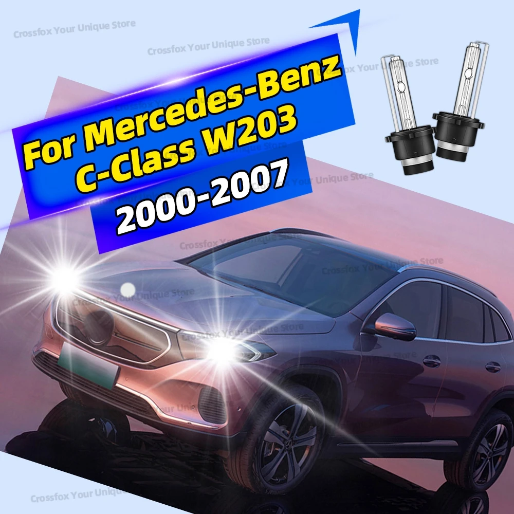 

2Pcs HID Xenon Headlight Bulbs D2S 6000K 8000K 10000K 35W For Mercedes-Benz C-Class W203 2000-2007 2001 2002 2003 2004 2005 2006