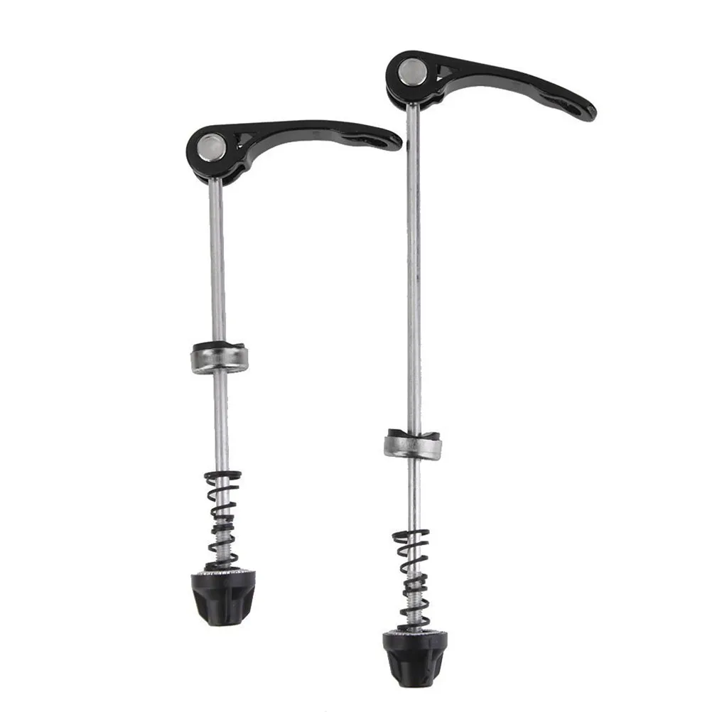 

Quick Release Front Rear Skewer Wheel Hub Cycling Parts Black Aluminum Alloy Smooth Cam Action Lever Repair Essential