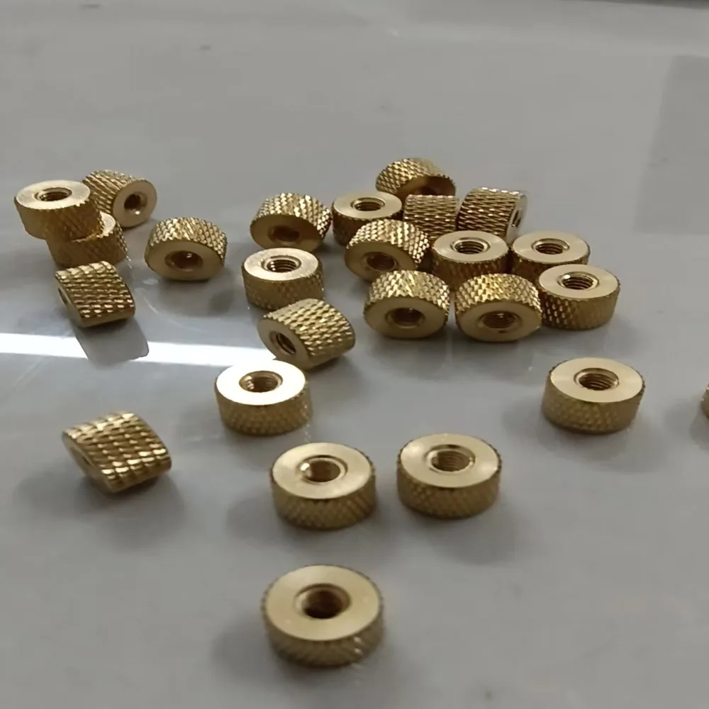 

Pineapple Pattern Brass Knurled Nuts M2-M4, Hand Tight Round Knurl Thumb Nuts