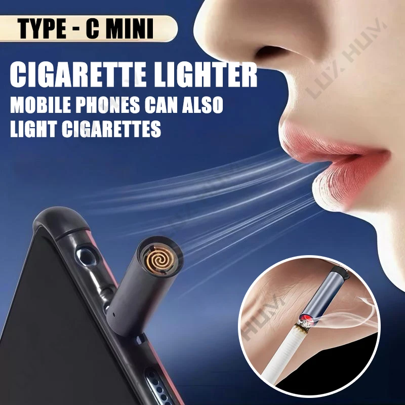 Portable USB-C Cigarette Lighter Universal Type-C Non-Gas Tiny Electric Lighter for Travel Automatic Turn Off Blow to Light Up - AliExpress 34 Portable USB-C Cigarette Lighter Universal Type-C Non-Gas Tiny Electric Lighter for Travel Automatic Turn Off Blow to Light Up - AliExpress 34