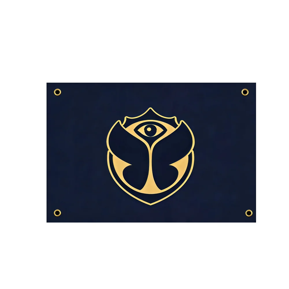 

Tomorrowland Flag 2x3ft 3x5ft Music Festival Icon Polyester Tapestry Eye Symbol Wall Hanging Decor for Club Room Party