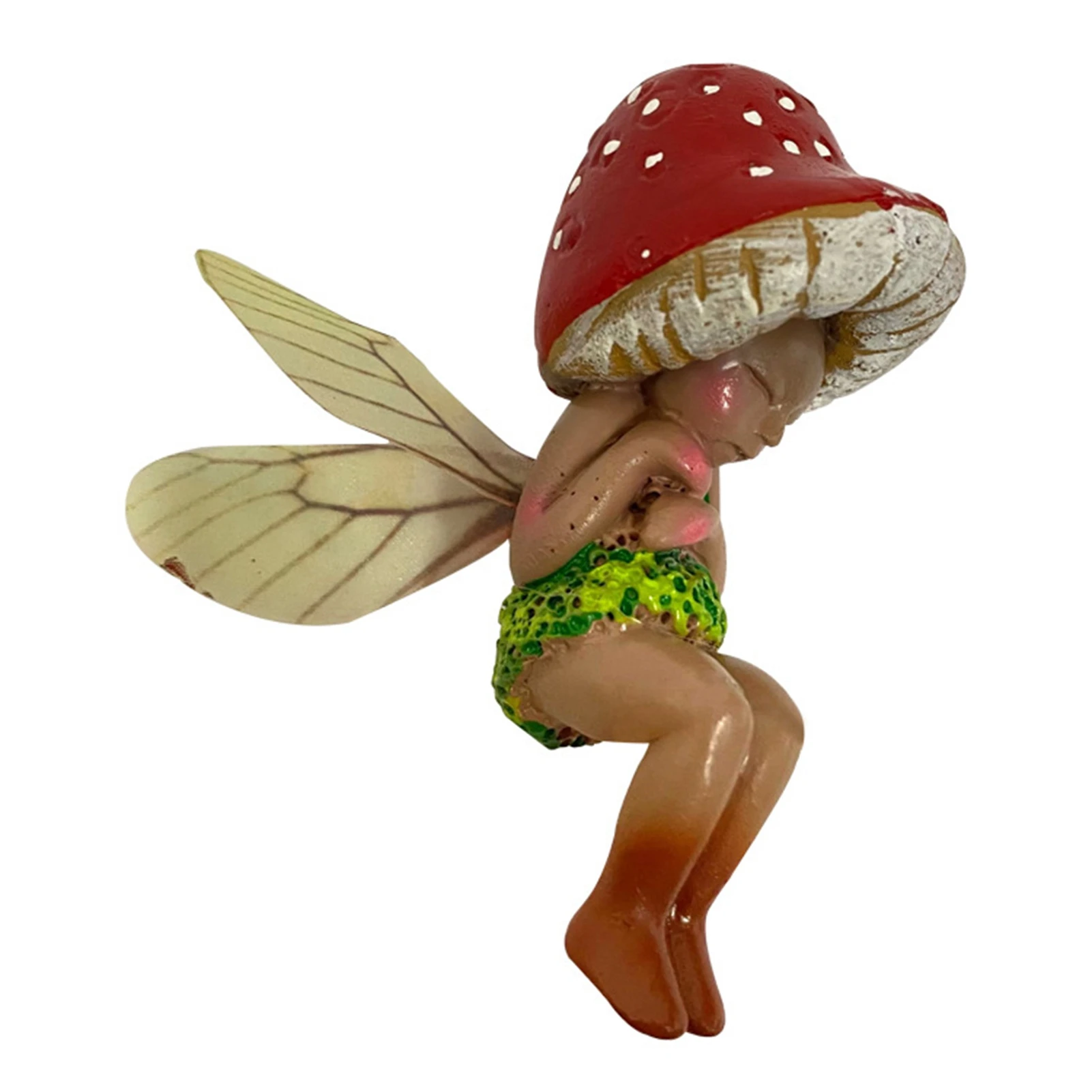 

Resin Ornament Sleeping Fairy Resin Handicraft Sleeping Mushroom Elf Ornaments Outdoor Garden Decor Plant Pot Decor