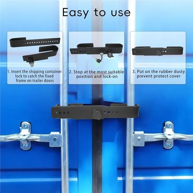 ABQB-Cargo Storage Unit Trailer Lock Heavy Duty Shipping Container Adjustment Range 9-18
