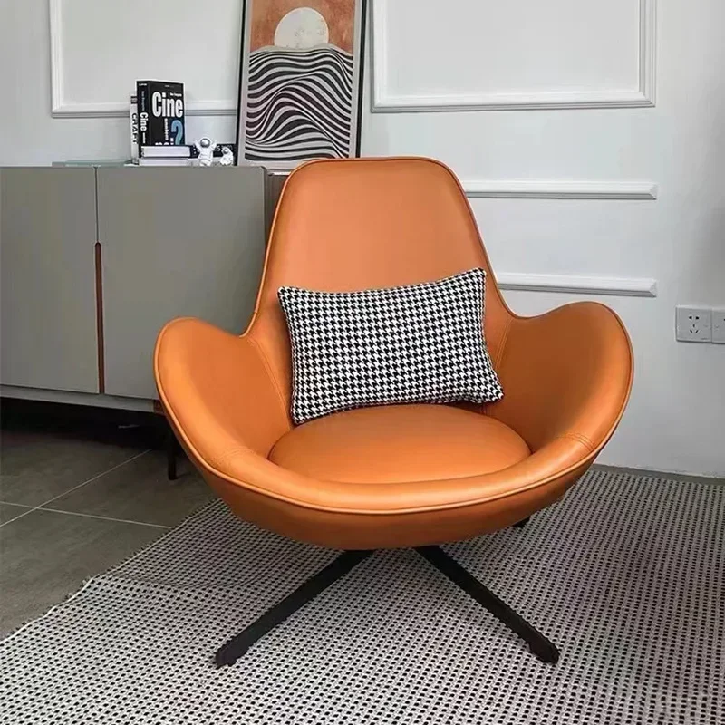 

Nordic single lazy sofa, Italian light luxury wrought iron leisure chair, balcony bedroom living room