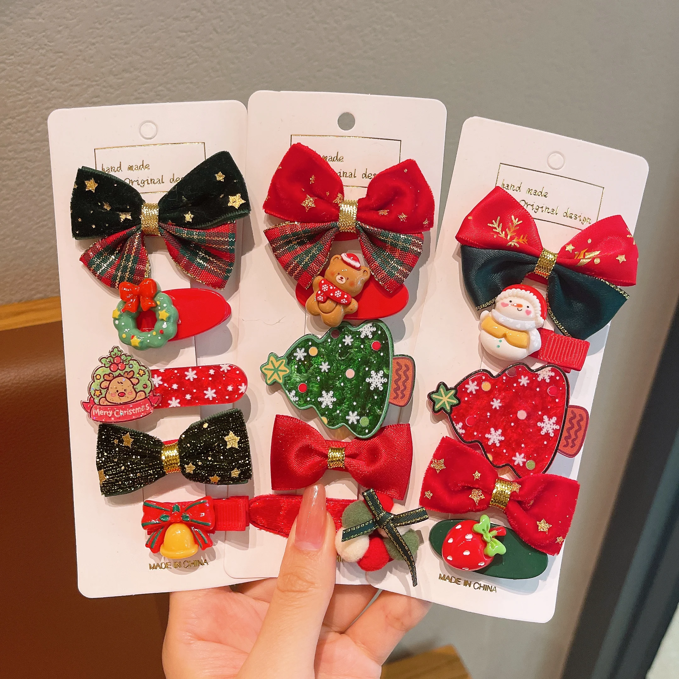 Christmas Hair Clip Children\'s Christmas Gift Cute and Exquisite Christmas Hair Accessory Set