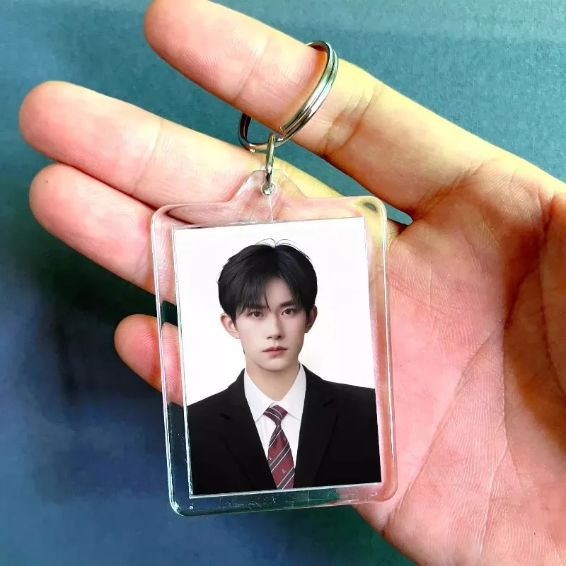 Transparent Photo Frame Keychain Tassels Snap-In Custom Insert Photo Acrylic Blank Keyring Clear Blank Picture Pendant